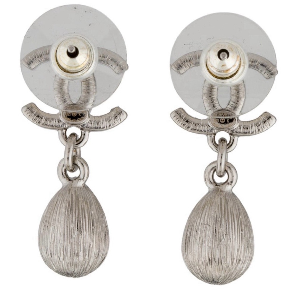Chanel 2021 Strass CC Drop Earring - Picture 7 of 9